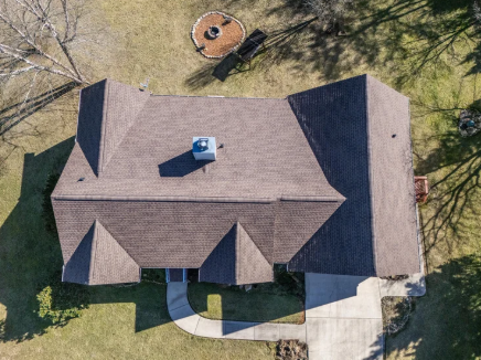 Completed roofing project in East Tennessee by Jeff Woods Construction
