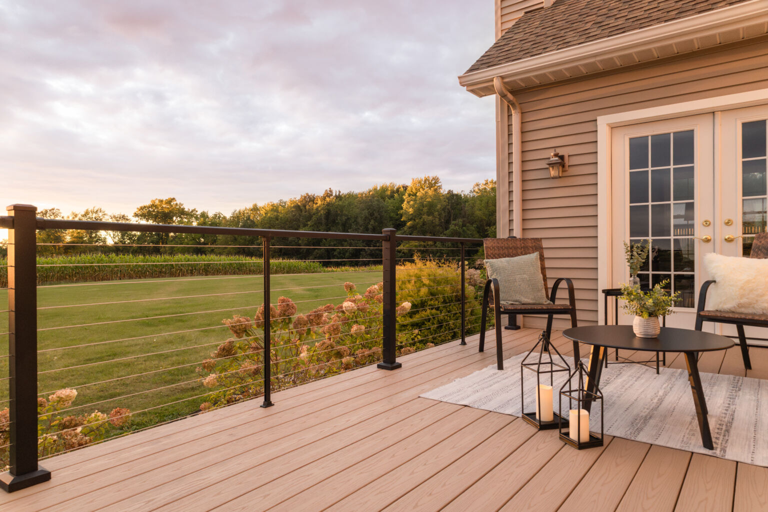 Westbury Bella Cavo horizontal cable deck railing system