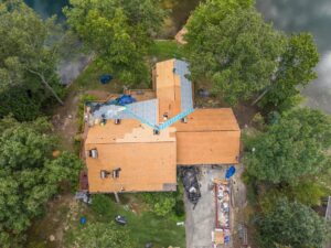Hip roof vs gable roof on a Tennessee home roofed by Jeff Woods Construction